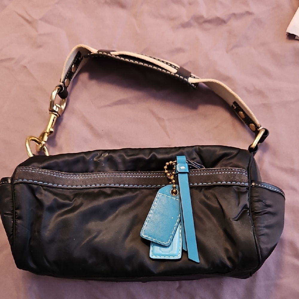 Stylish Black and Blue Women's Bag